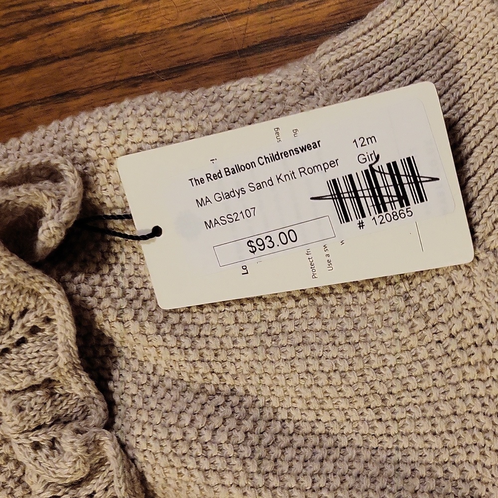 Mabli European knit boutique romper - Picture 3 of 4